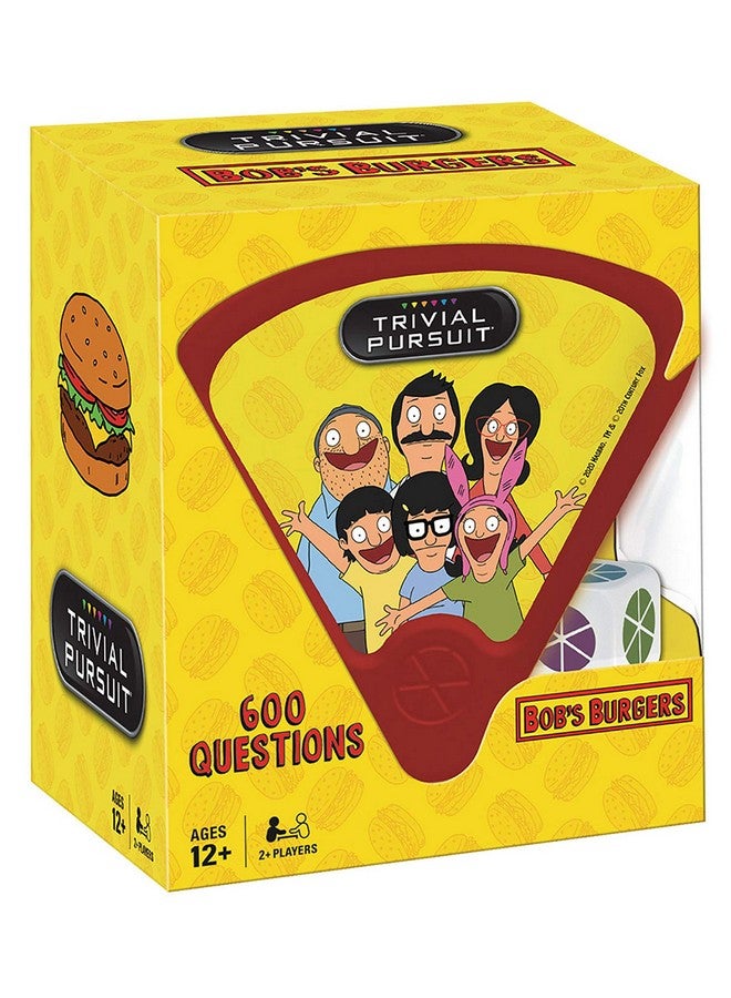 USAopoly USAOPOLY Trivial Pursuit Bob's Burgers (Quickplay Edition) | Trivia Game Questions from Bob's Burgers | 600 Questions & Die in Travel Sized Container | Officially Licensed Bob's Burgers Game - Image 1