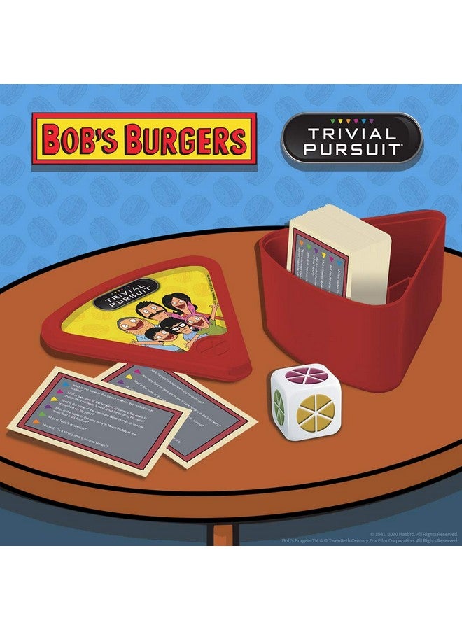 USAopoly USAOPOLY Trivial Pursuit Bob's Burgers (Quickplay Edition) | Trivia Game Questions from Bob's Burgers | 600 Questions & Die in Travel Sized Container | Officially Licensed Bob's Burgers Game - Image 4