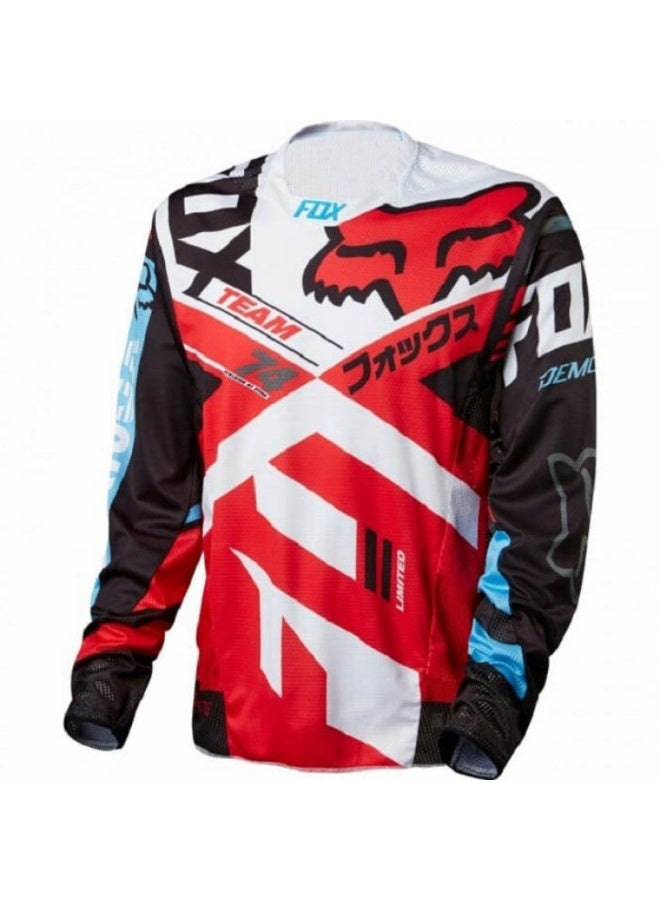 Fox Men's Outdoor Cycling Suit Off-road Road Mountain Bike Cycling Tops - Image 1