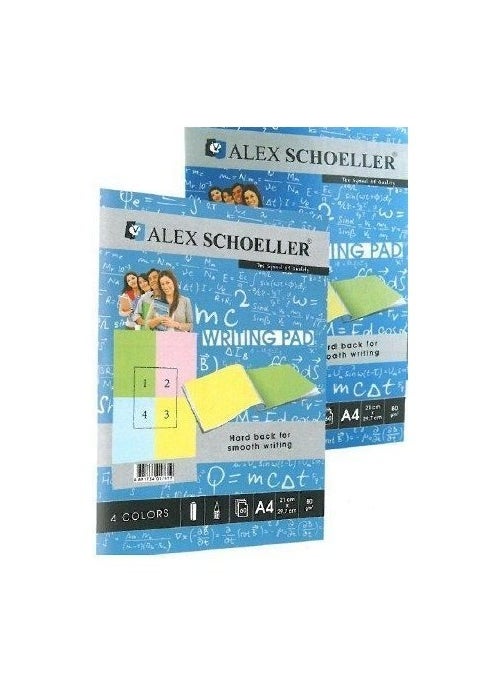 Alex Schoeller Alex Notepad A4 80Gr Colored Card. 60 Yp Alx-888 