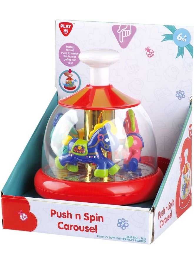 PLAYGO Push N Spin Carousel | Bright Multi-Colour Toy For Toddlers - Image 3