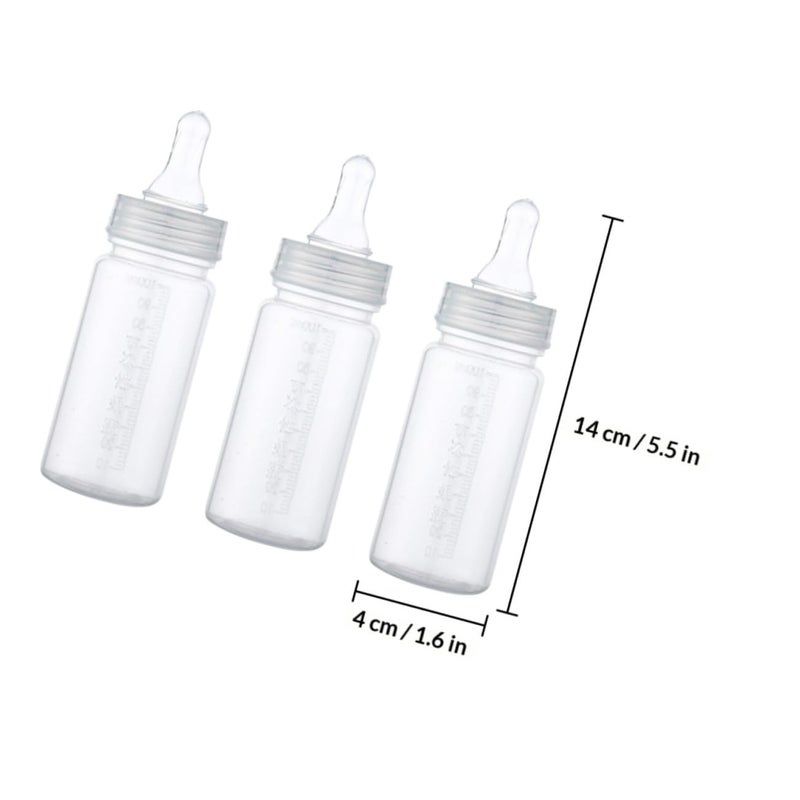 4 Pack Disposable Feeding Bottles with Measurement Scale Leak Proof Portable for Newborns Travel Hospital Nursery Use - Image 3