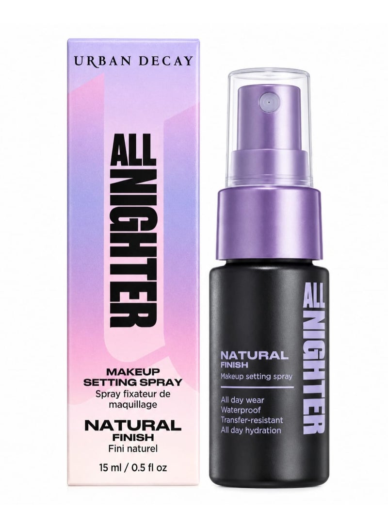 Urban Decay All Nighter Makeup Setting Spray – Travel-Size (15 ml) clear