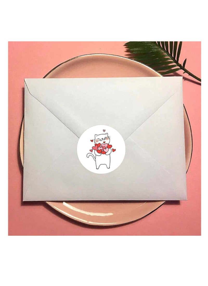 Y&D - Stickers Cute Love Special Labels Size 500pcs in One Roll for Gift Décor Wedding Invitation Wall Window Party Thank You Card Sealing Supplies - Image 1