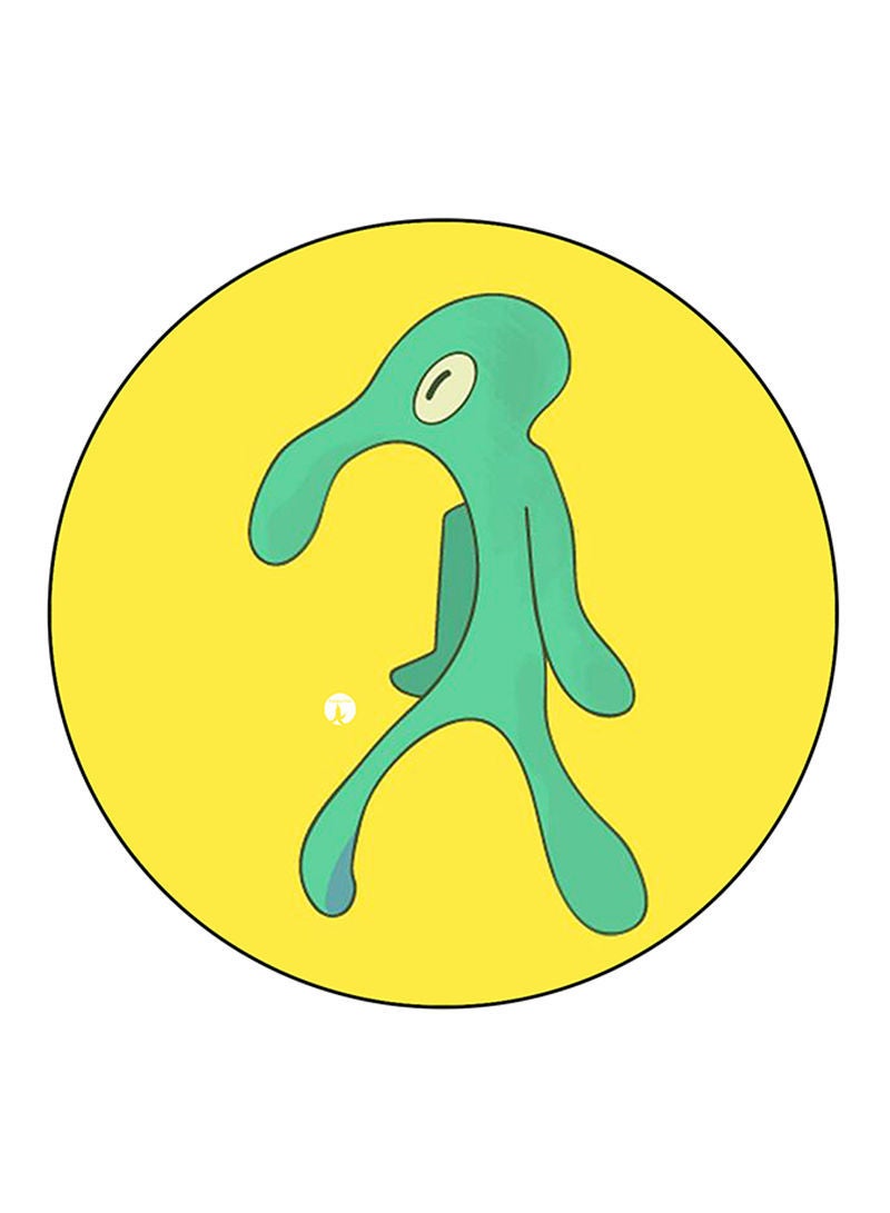 RKN Spongebob Printed Mouse Pad  Round  Multicolour