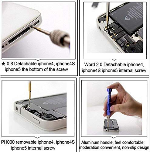 Axtella Wroughton Tool kit 5 in 1 For All Mobiles Repair Screwdriver Set With 1 Stainless Steel Non Magnetic Tweezer Straight  - Image 3