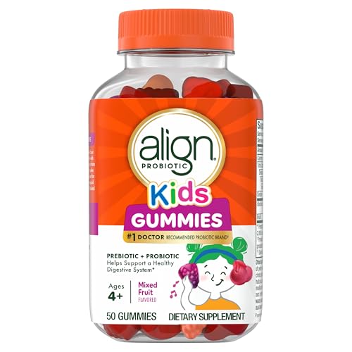 Align Probiotic Kids Gummies Prebiotic Probiotic helps support a healthy digestive system 1 Doctor Recommended Probiotic Brand 50 Gummies