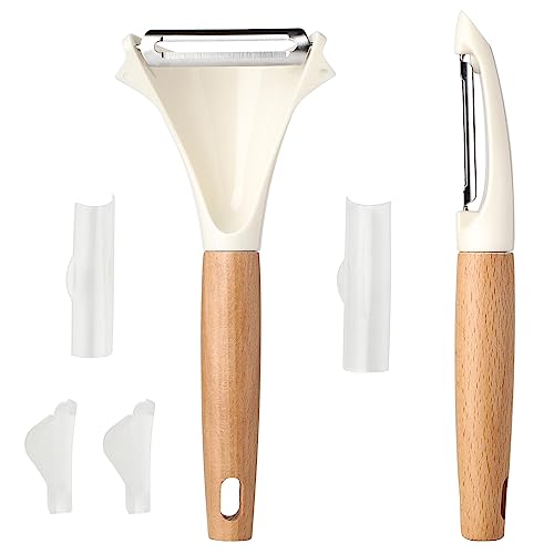Beereraver Potato Peelers Stainless Steel Swivel Peelers Y-Shaped and I-Shaped Peeler Set of 2,Vegetable Carrot Fruit Peelers for Kitchen - Image 1