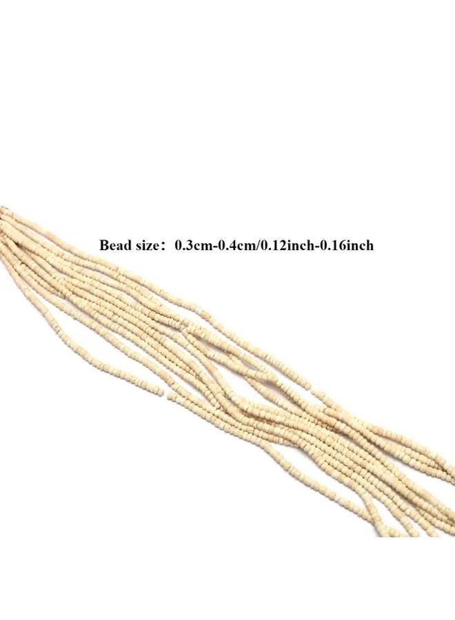 3 4 مم حبات أباكوس خشبية لصنع المجوهرات DIY عروة 14 96 بوصة - Image 3