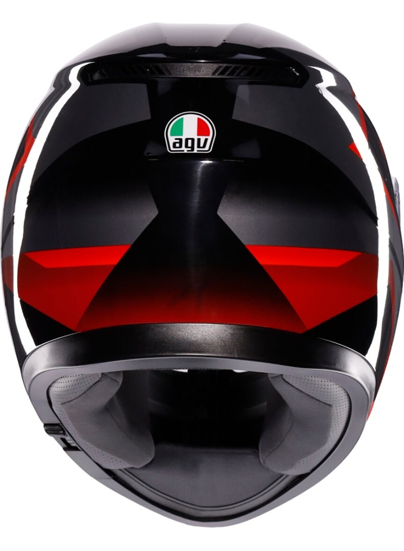 AGV K3 helmet Striga black red - Image 3