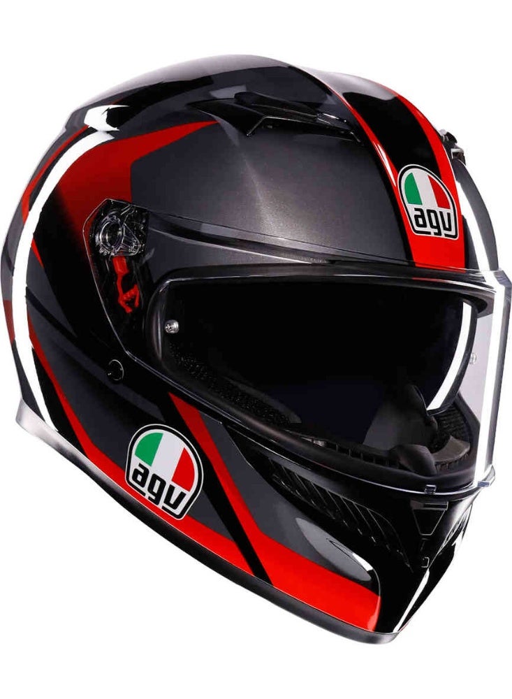AGV K3 helmet Striga black red - Image 1