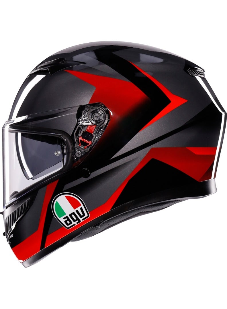 AGV K3 helmet Striga black red - Image 4