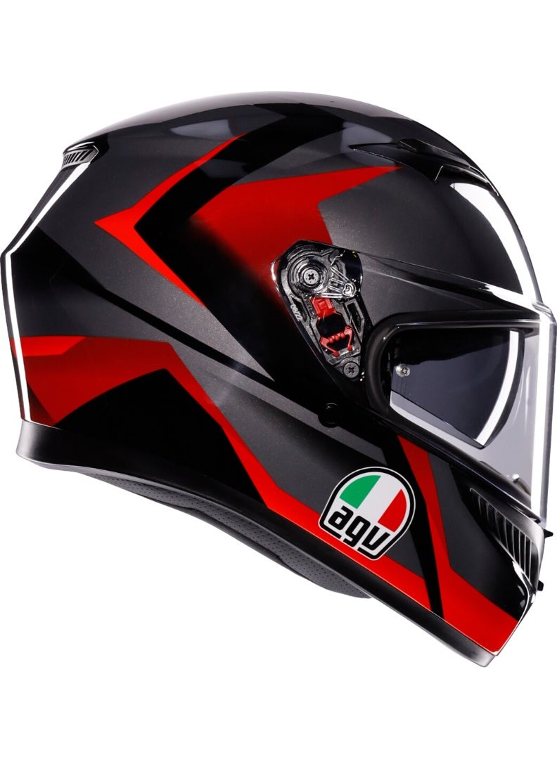AGV K3 helmet Striga black red - Image 5