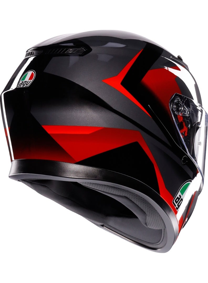 AGV K3 helmet Striga black red - Image 2