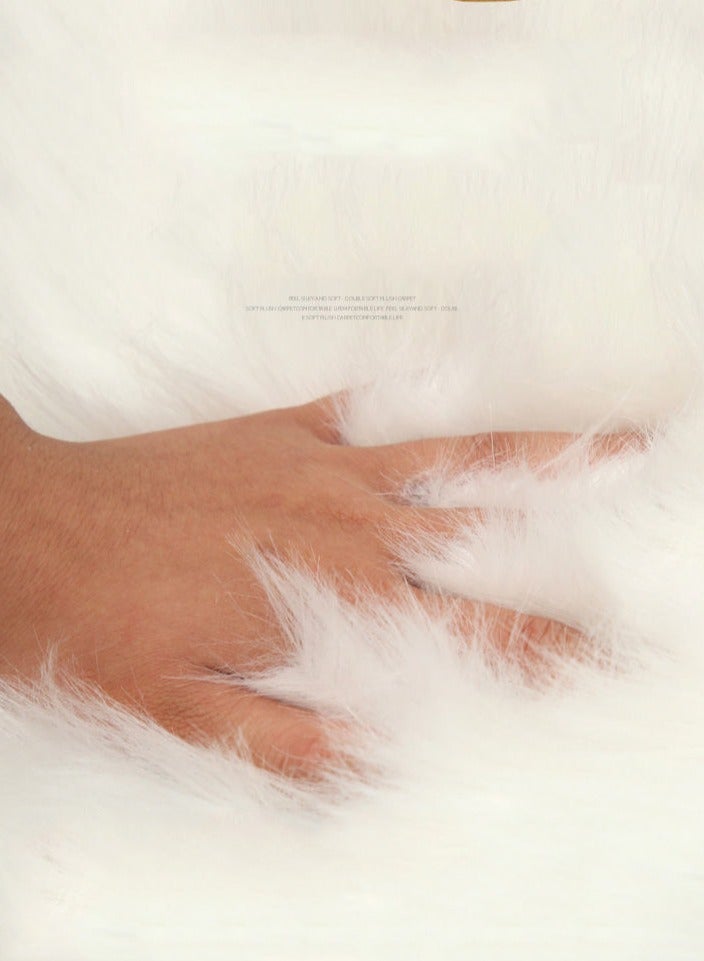 CityRiya-Long Kitchen Mats, Kitchen Rug Mats, Soft Fluffy Carpets, Living Room Area Rugs, Comfort Runner Rugs, Area Rug For Bedroom, 60x90CM Floor Carpet for Bedroom, Floor, Bathrooms, Sink, White Mats - Image 4