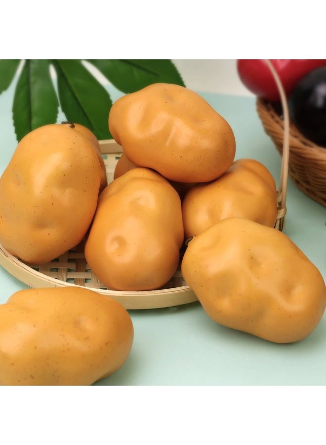Gresorth 6pcs Artificial Potato Lifelike Fake Vegetable Home Kitchen Party Food Toy Decoration Model Props - Image 3