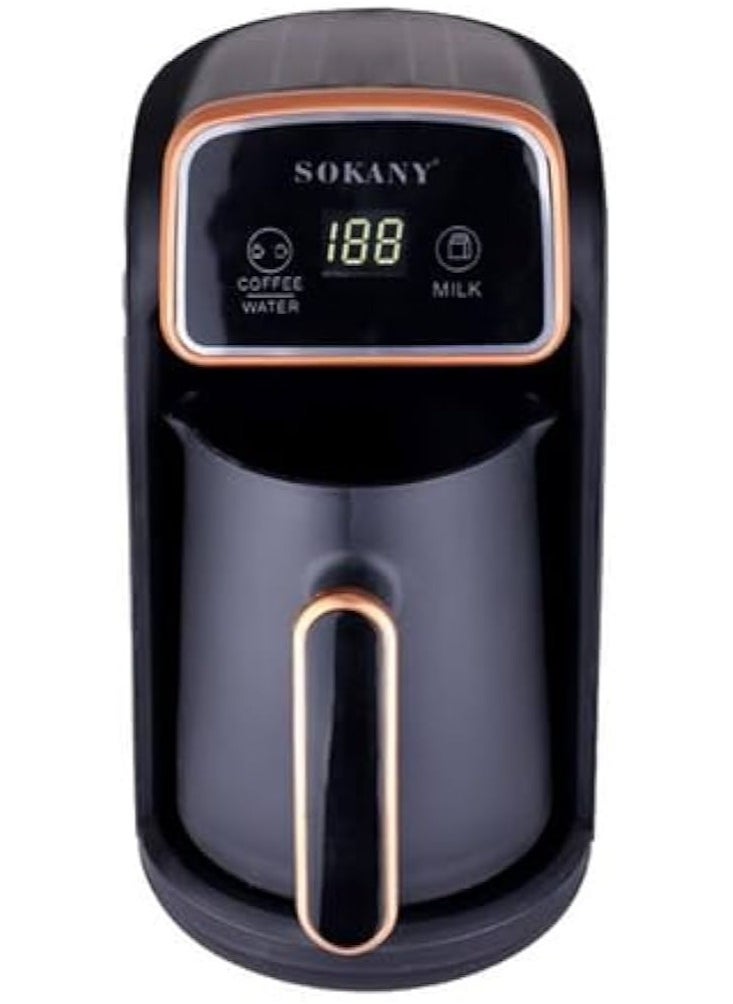 Digital Turkish Coffee Maker, 600W, 600ml Capacity, Designed with Advanced Digital Sensor - SK-04015