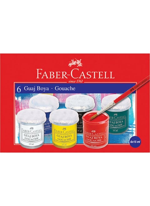 Faber Castell 6 Colors Gouache Paint 5170 160400