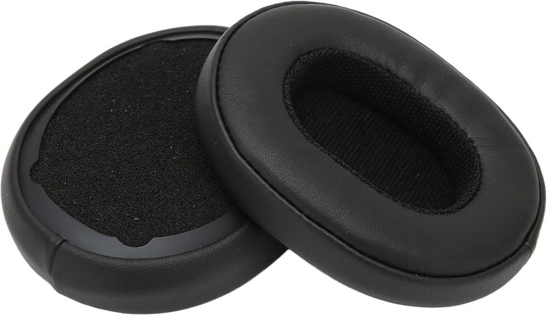 Denash وسادات أذن بديلة لسماعات Skullcandy Crusher 3.0 اللاسلكية / Hesh3، غطاء أكواب الأذن من الإسفنج الجلدي البروتيني، قطع إصلاح، وسادات سماعة الرأس (أسود) - Image 1