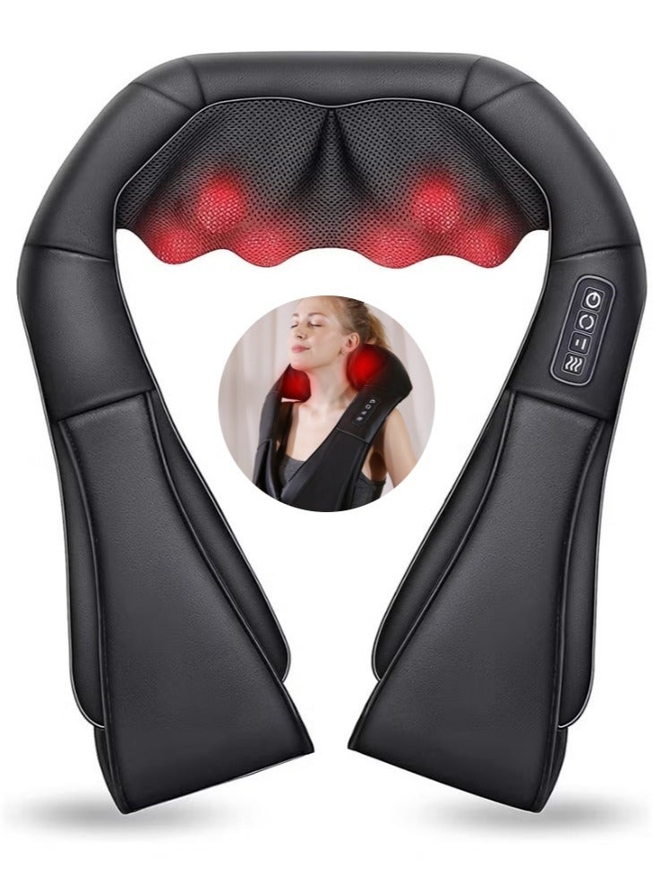 Neck Massager with Heat, Shiatsu Massager for Neck, Back, Shoulder, Foot and Leg, Deep Tissue 3D Kneading Helps to Relax Muscles at Home and Car, Comfort Gifts for Women and Men - Image 1