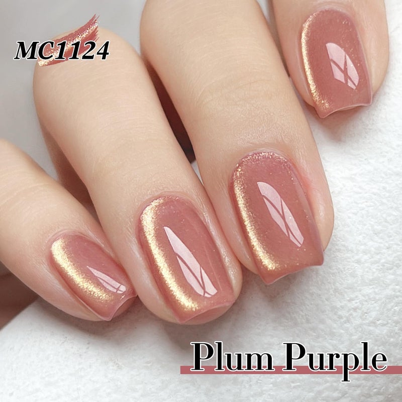 Double Rhythm 6 Colors Cat Eye Gel Polish Set Shimmer Glitter with Magnet Holographic Reflective Magnetic UV Nail Art Kit (6-Kit 42) - Image 3