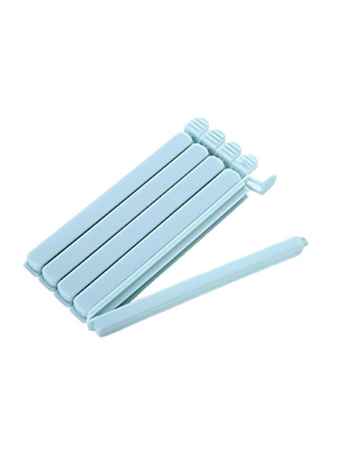 Thoraya 5pcs Sealing Clip Plastic Blue Reusable Eco Friendly Snack Bag Sealing Clip for Keeping Food Fresh  - Image 1