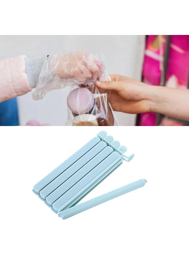 Thoraya 5pcs Sealing Clip Plastic Blue Reusable Eco Friendly Snack Bag Sealing Clip for Keeping Food Fresh  - Image 5