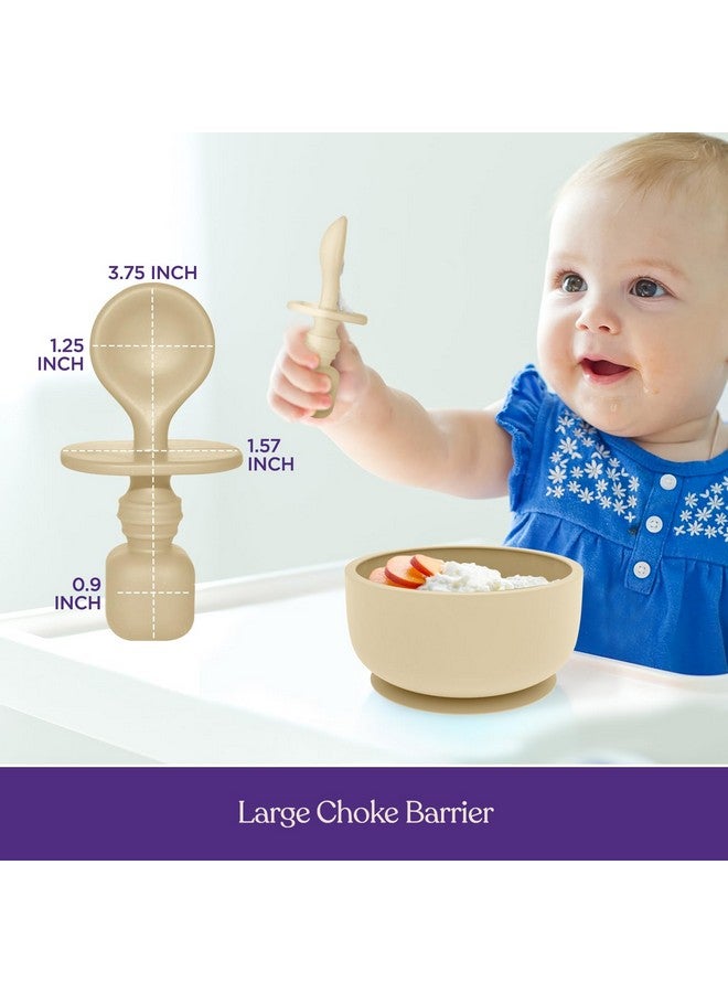 سبريك أساسيات تغذية الطفل، مجموعة تغذية الطفل من السيليكون، أوعية الأطفال 06 أشهر، أوعية شفط قوية جدًا للأطفال، خالية من مادة BPA، أوعية شفط مع أغطية وملاعق، الرضع والأطفال الصغار - Image 2