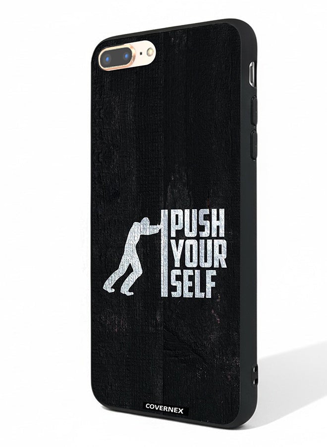 Covernex Apple iPhone 7 Plus Protective Case Cover Printed Featuring Push Yourself - Image 1