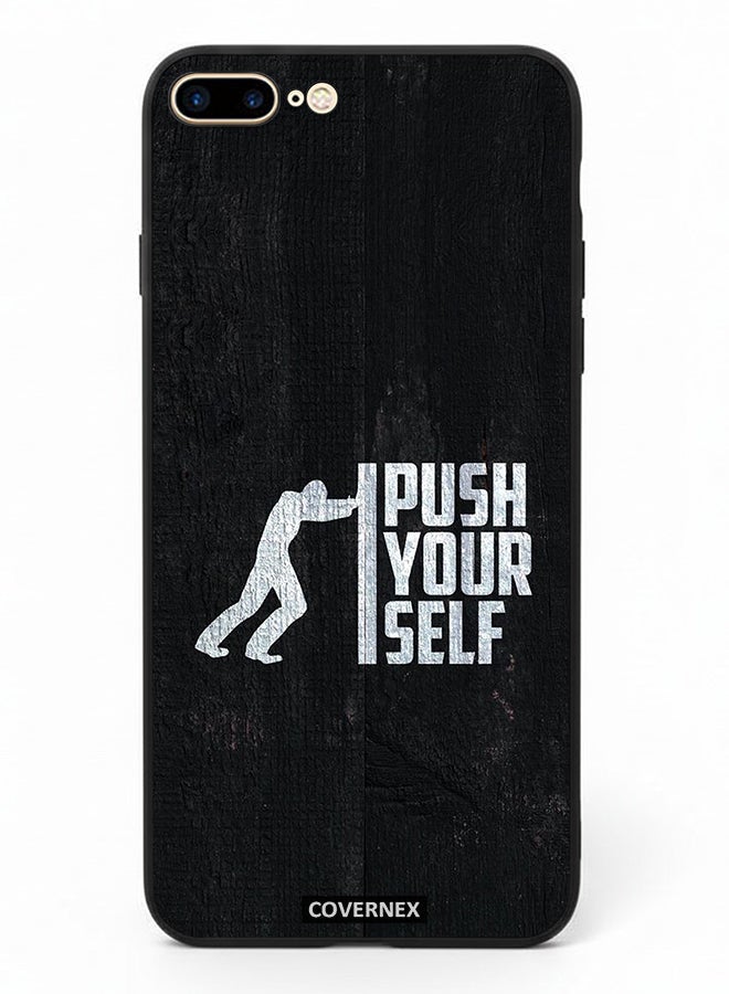 Covernex Apple iPhone 7 Plus Protective Case Cover Printed Featuring Push Yourself - Image 2