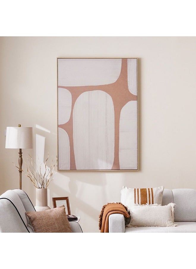 DANUBE HOME Cyprus Canvas Spherical Shadows Framed Wall Art – Modern 3D Abstract Geometric Artwork For Home, Living Room, Bedroom, Office – Stylish Wall Decor 102.6X142.6Cm  - Image 4