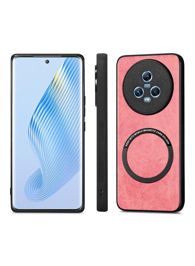 اس-توب جراب هاتف Honor Magic 5 من الجلد بلون سادة - Image 2