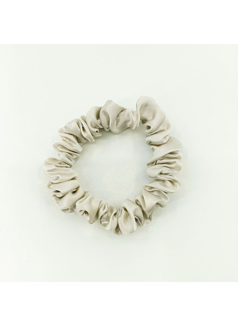 Generic 19mm Silk Elastic Hairband 1.5cm Mini Rice Gray 