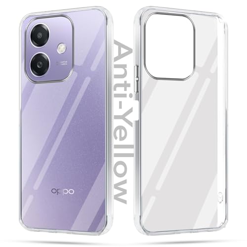 Jkobi Lifetime Anti-Yellow Clear Back Cover Case for Oppo A3X (4G/5G) | Oppo A3 5G (Sleek Hard Crystal | Shockproof and Camera Protection) - Image 1