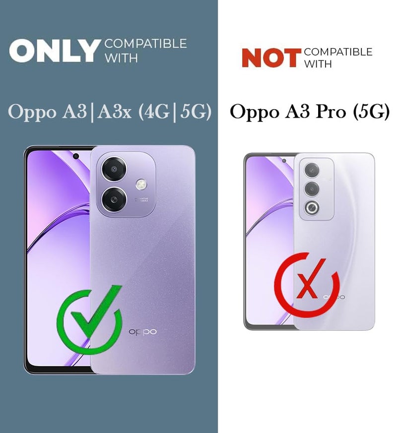 Jkobi Lifetime Anti-Yellow Clear Back Cover Case for Oppo A3X (4G/5G) | Oppo A3 5G (Sleek Hard Crystal | Shockproof and Camera Protection) - Image 4