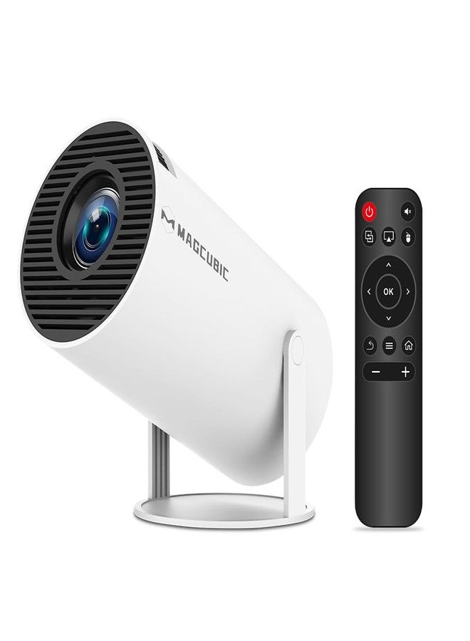 Magcubic Mini Projector 4K 1080P Support, Portable Projector WiFi6 Bluetooth 5.0 Android 11, Smart Projector Auto Horizontal Correction,180°Rotatable Outdoor Movie Projector Compatible with Phone - Image 1