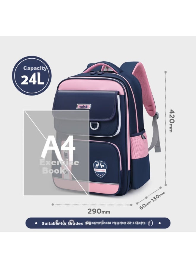 Ninth Castle Primary School Backpack For Students, Spine Protection, Reduce Burden, Healthy Antibacterial Children's Backpack For Boys And Girls In Grades 1-3-6 - Image 4