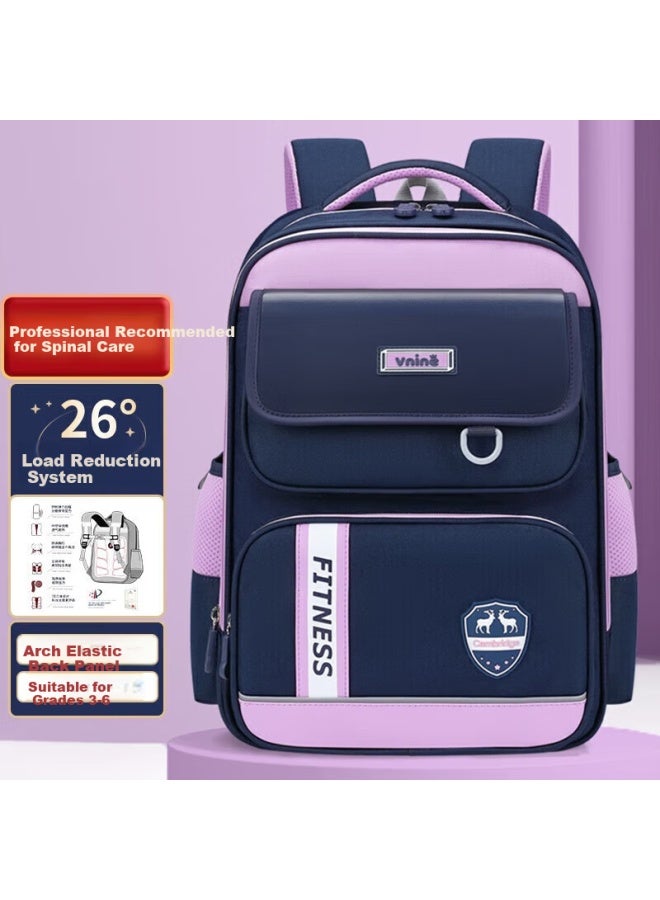 Ninth Castle Primary School Backpack For Students, Spine Protection, Reduce Burden, Healthy Antibacterial Children's Backpack For Boys And Girls In Grades 1-3-6 - Image 1