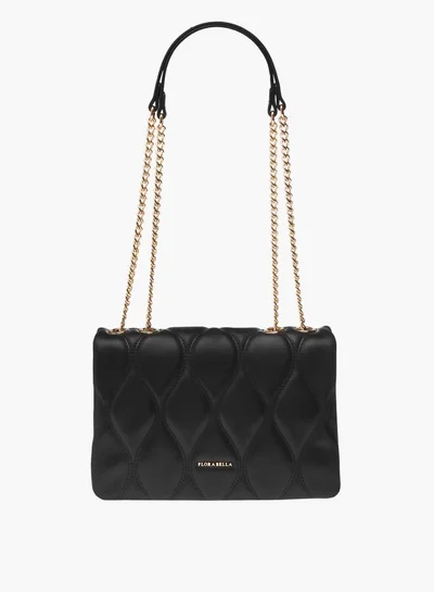 فلورا بيلا من شو إكسبرس Women Quilted Shoulder Bag with Button Closure and Chain Strap