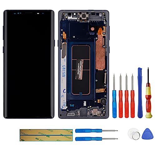 SWARK [with Frame][Support Fingerprint Function] Swark New OELD Display Compatible with Galaxy Note 9 N960U N950F Touch Screen Digitizer Assembly with Upgraded Repair Tools Kit - Image 1