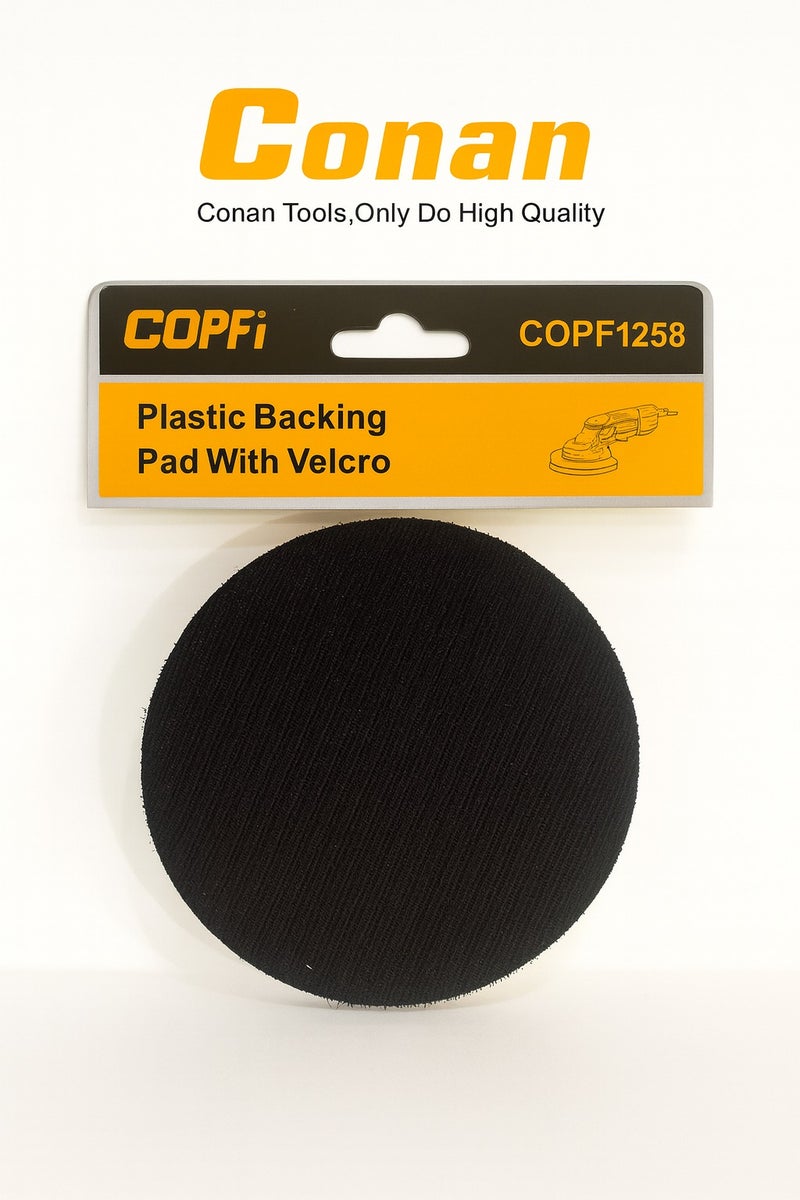 كونان قاعدة قرص الصنفرة والتلميع بلاستيكية بدعامة فلكرو 5 إنش (125 مم) من Conan – Plastic Backing Pad With Velcro - Image 3