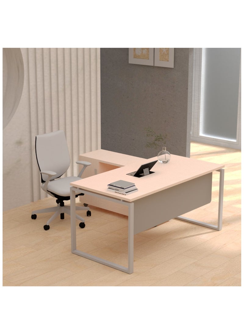 Mahmayi - Mahmayi Carre 5116l Oak Modern Workstation Without Drawer - Image 1
