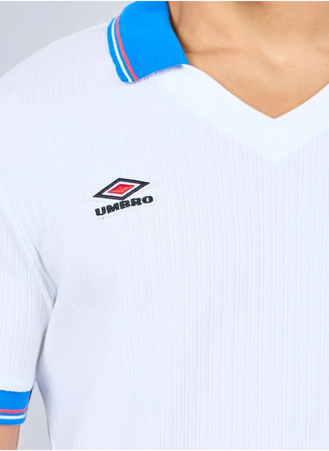 امبرو Rib Tennis T-Shirt with Contrast Trim