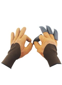 Garden Gloves with Claws Plastic Digging Gloves Waterproof Gloves Easy Gardening Gloves with Claws
