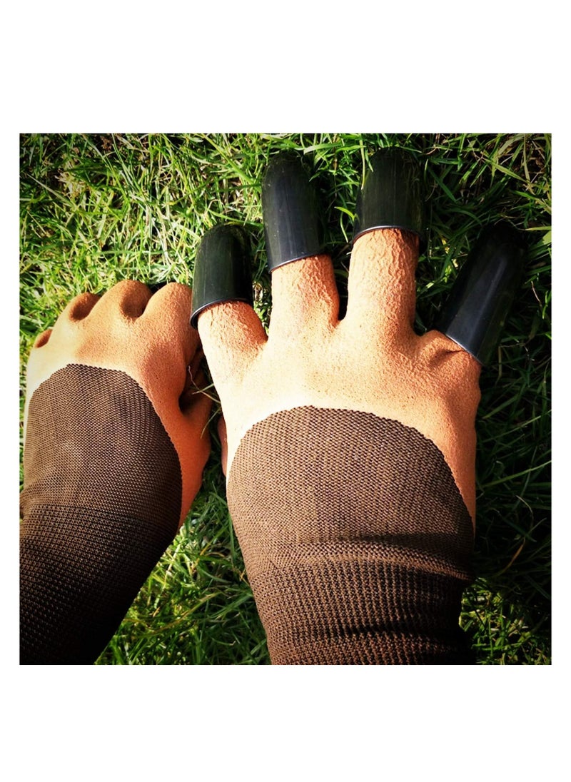 Generic - Garden Gloves with Claws Plastic Digging Gloves Waterproof Gloves Easy Gardening Gloves with Claws - Image 1