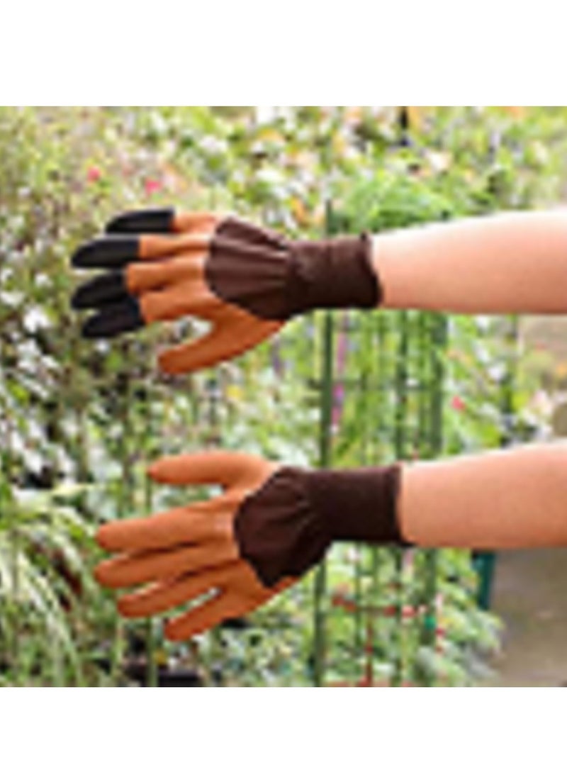 Generic - Garden Gloves with Claws Plastic Digging Gloves Waterproof Gloves Easy Gardening Gloves with Claws - Image 1