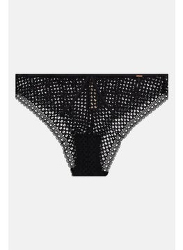 Dorina Women Textured Pull On Panties, Black  - Image 1