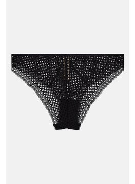 Dorina Women Textured Pull On Panties, Black  - Image 2