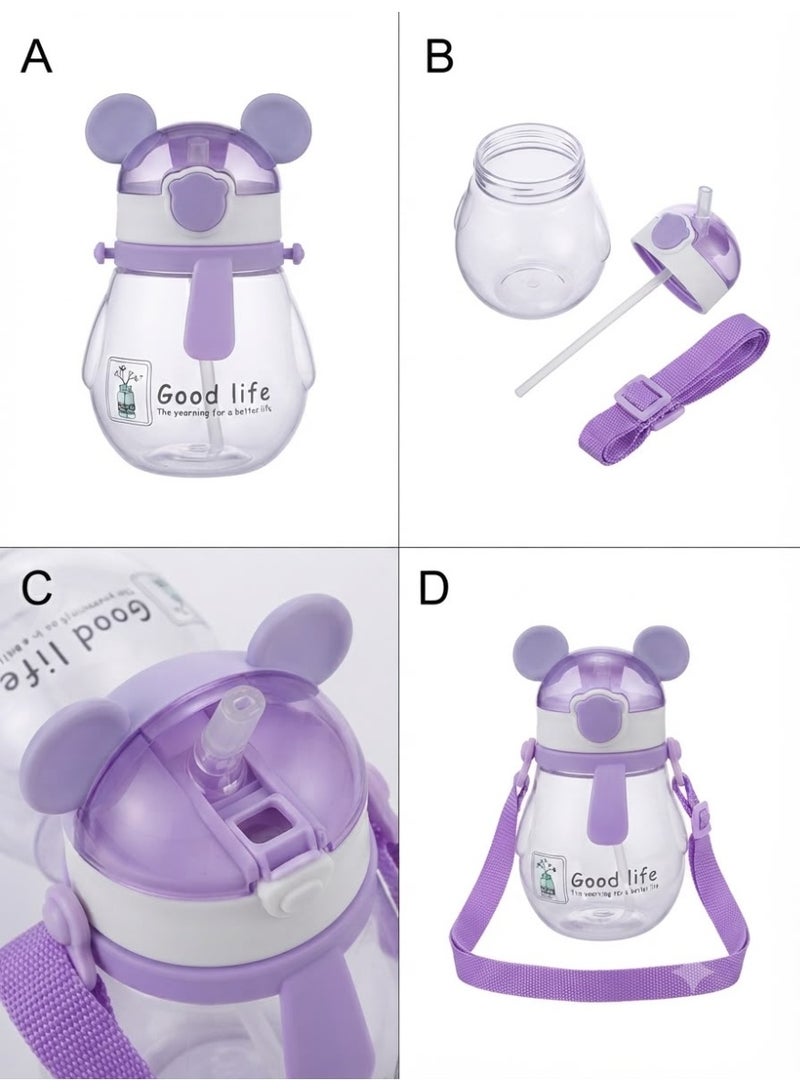 water bottle, cute and innovative outdoor drinking cup for children, cartoon design - Image 1