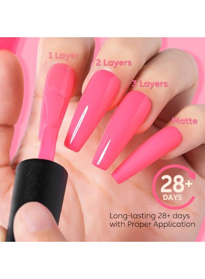 Nicedeco Hema Free Cruelty Free Vegan Gel Nail Polish 1 Pcs 15ml Hot Pink Color Soak Off LED U V Gel for Nail Art Manicure Salon DIY 009 - Image 3